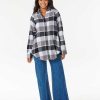 Women Rip Curl Shirts & Tops | Pacific Dreams Cotton Flannel Shirt