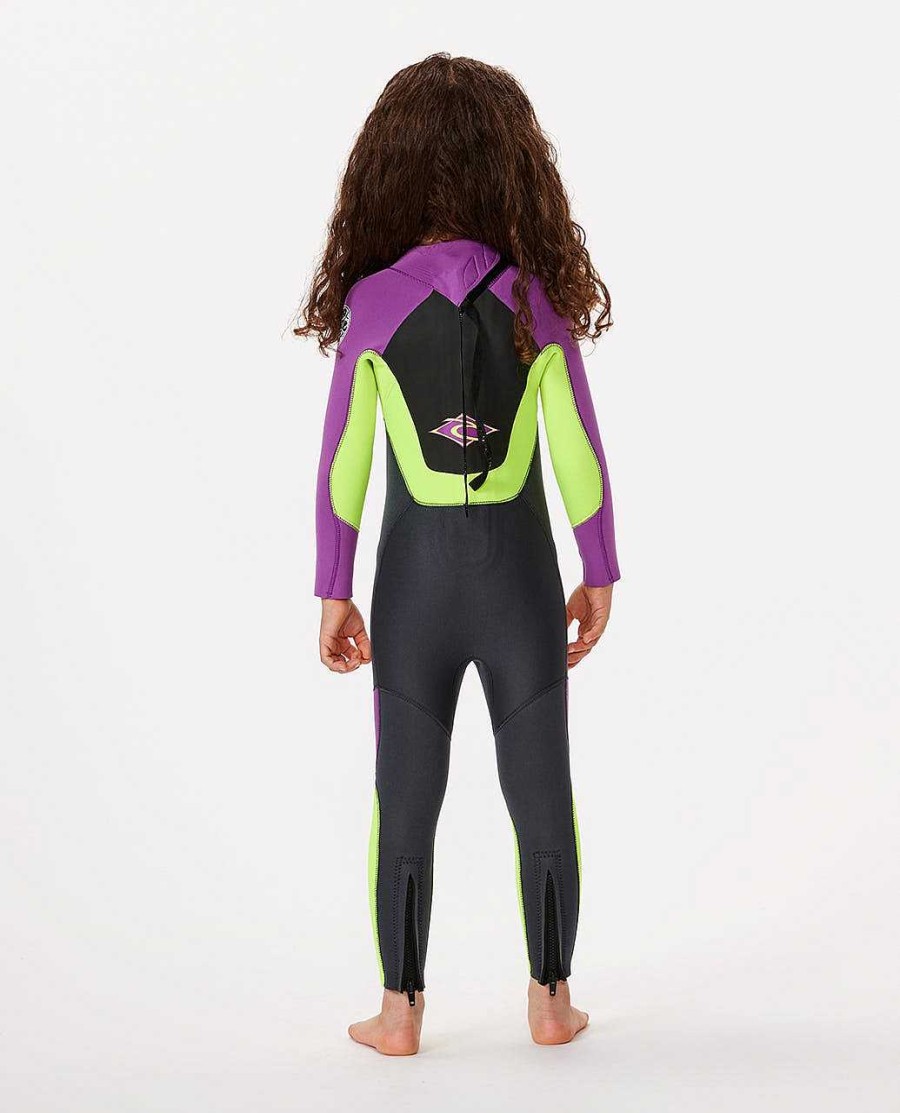 Kids Rip Curl Fullsuits | Groms Omega Back Zip 3/2Mm Wetsuit Steamer