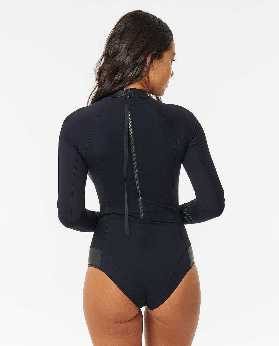 Women Rip Curl Surf Suits | Mirage Ultimate Uv Surf Suit Black