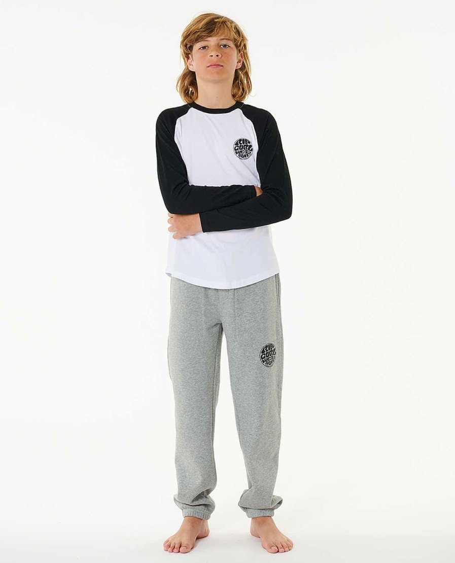 Boys Rip Curl Tops & Tees | Wettie Icon Long Sleeve Tee - Boys (8-16 Years) White