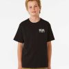 Boys Rip Curl Tops & Tees | Skull Slob Tee - Boys (8-16 Years) Black