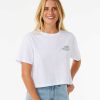 Women Rip Curl Tees & Tanks | Rolling Curl Crop Tee