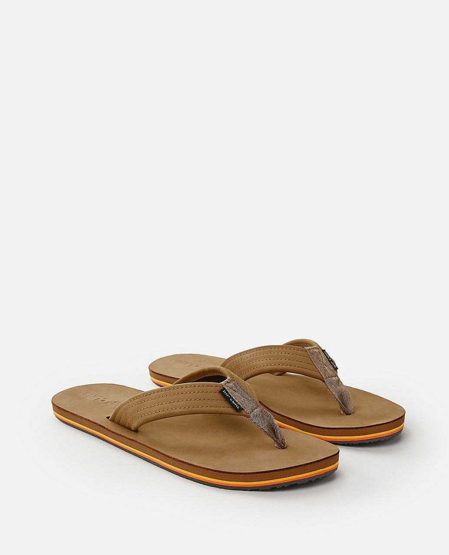 Men Rip Curl Sandals | Revival Leather Thongs