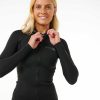 Women Rip Curl Jackets Vests & Bottoms | Womens Dawn Patrol 2Mm Long Sleeve Wetsuit Jacket