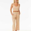 Women Rip Curl Pants | Premium Surf Check Pant Light Brown