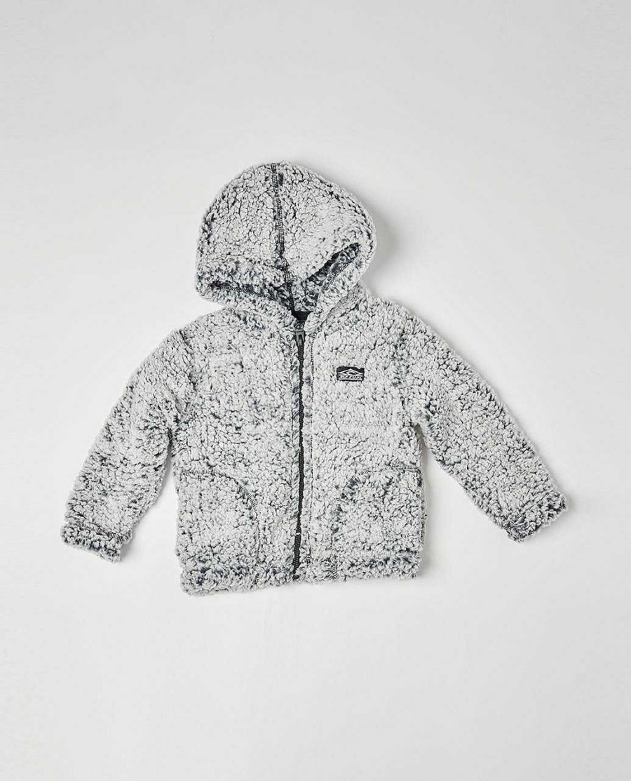 Girls Rip Curl Hoodies & Jumpers | Dark N Stormy Jacket - Girls (1 - 8 Years) Light Grey