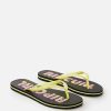 Women Rip Curl Sandals | Wave Shapers Logo Sandal Black