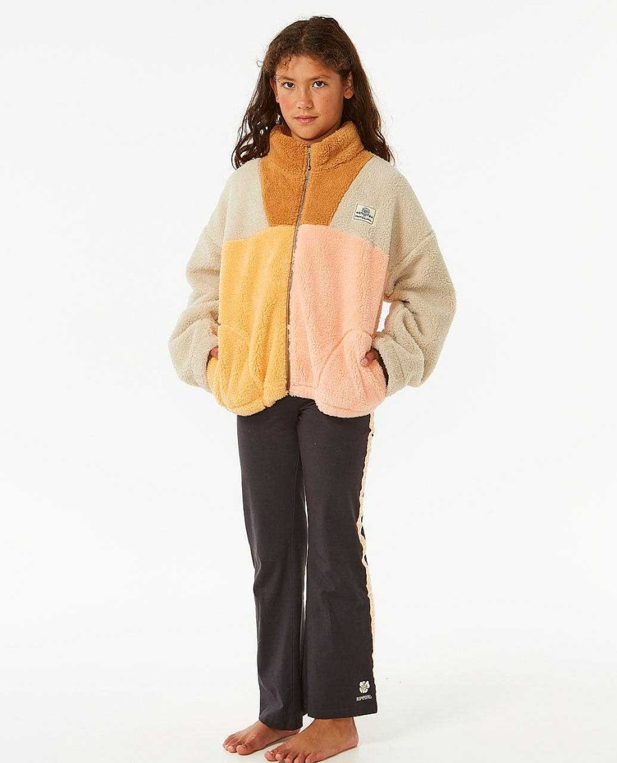 Girls Rip Curl Hoodies & Jumpers | Block Party Polar Fleece - Girls (8-14 Years)