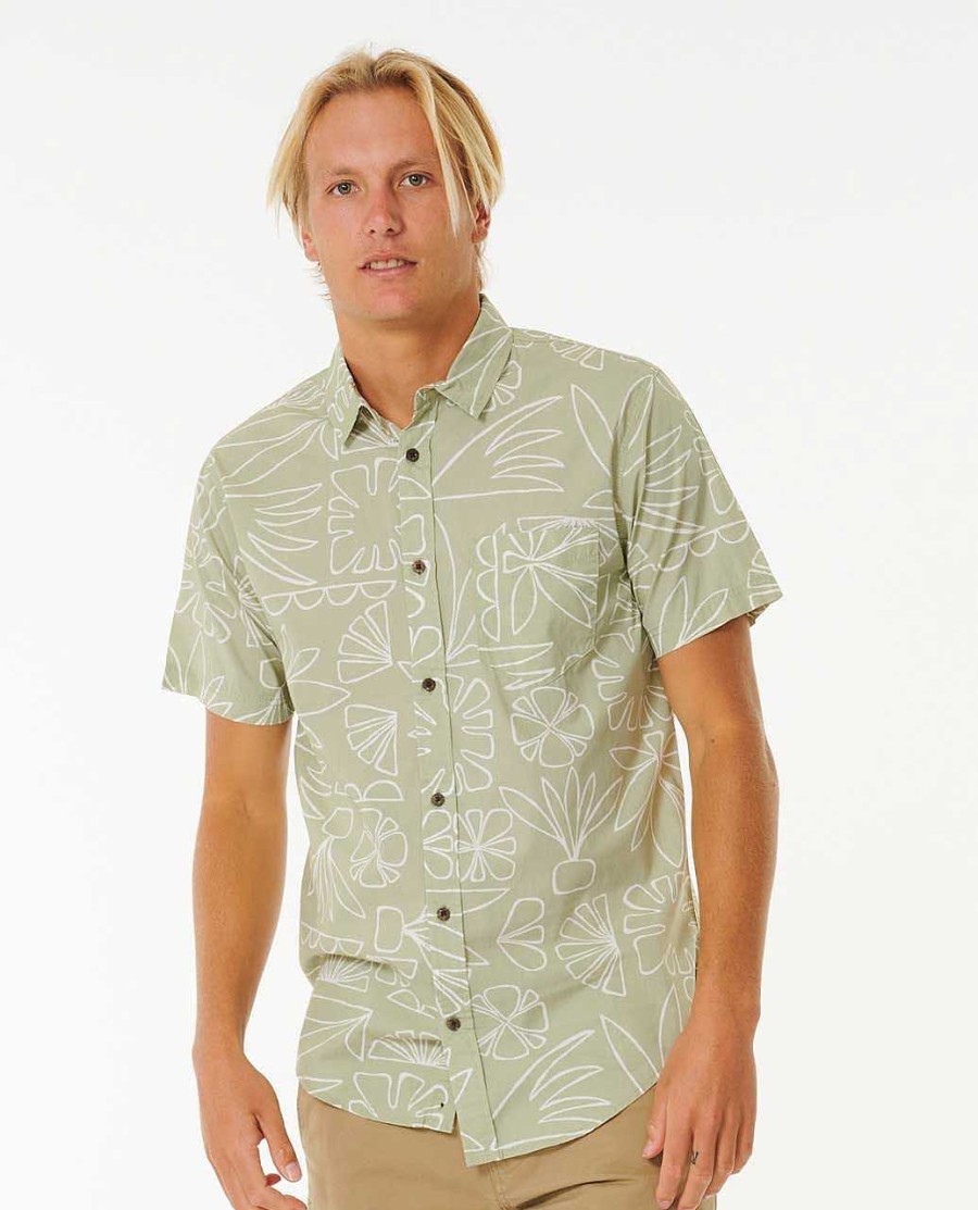 Men Rip Curl Shirts & Flannels | Saltwater Culture Short Sleeve Shirt