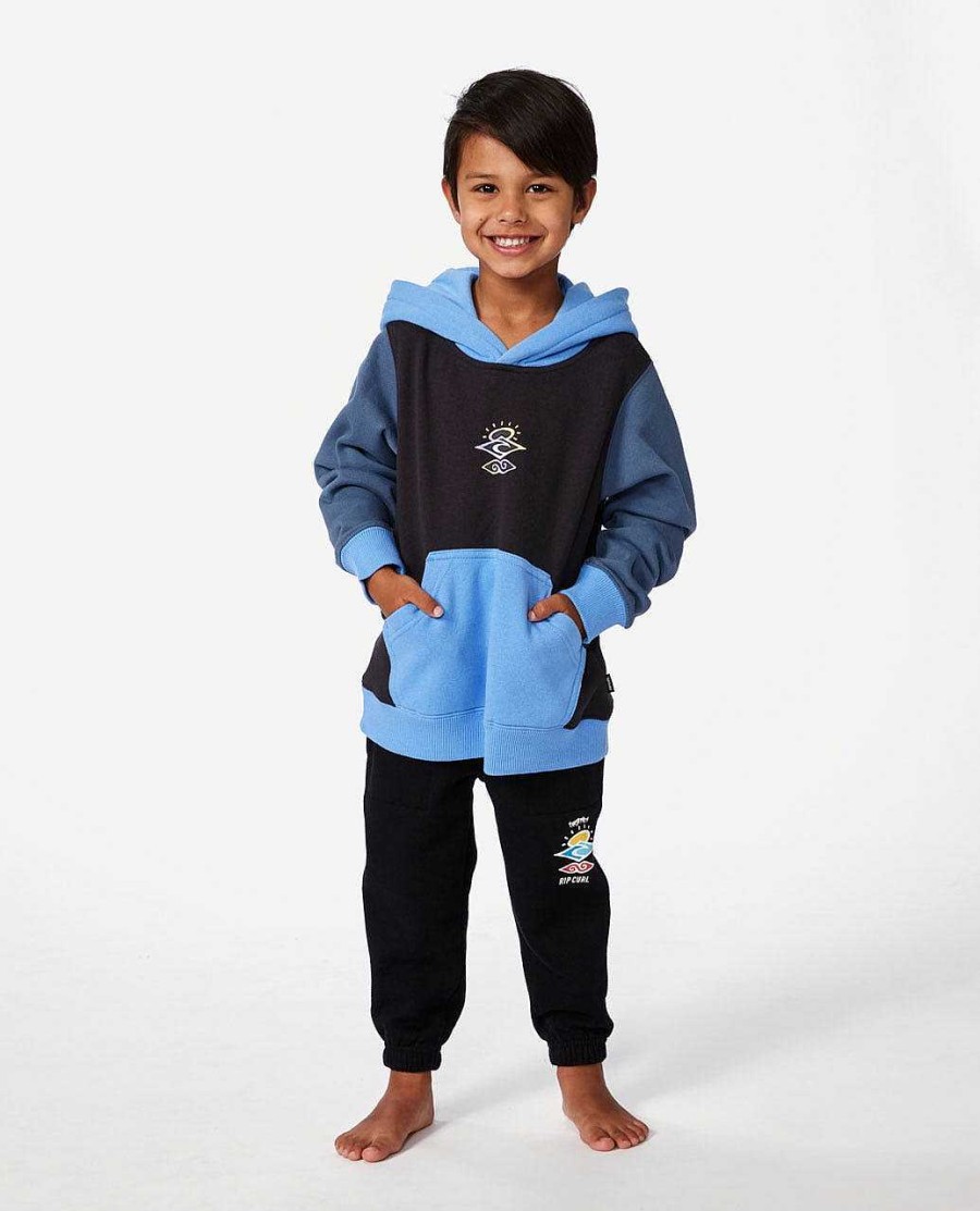 Boys Rip Curl Hoodies & Fleece | Static Youth Hood - Boys (1-8 Years) Washed Black