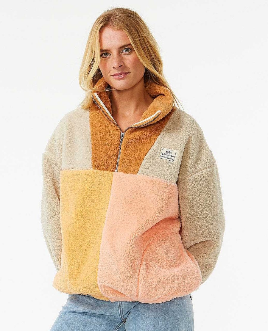 Women Rip Curl Hoodies & Fleece | Block Party Polar Fleece