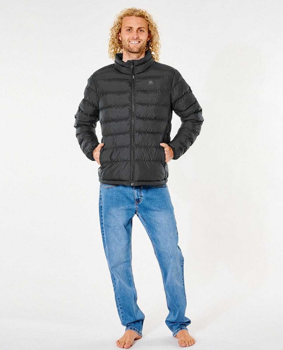 Men Rip Curl Jackets | Elite Anti-Series Puffer Crew Jacket