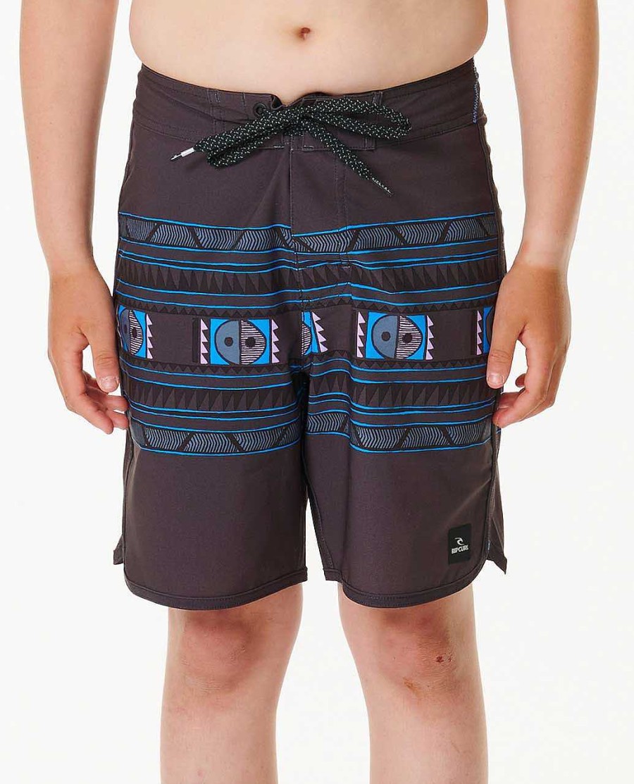 Boys Rip Curl Boardshorts | Mirage Owen Saltwater Culture Boardshorts - Boys (8-16 Years) Washed Black