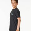 Kids Rip Curl Rash Guards & Vest | Pure Surf Uv Short Sleeve Rash Vest - Boys (8-16 Years)