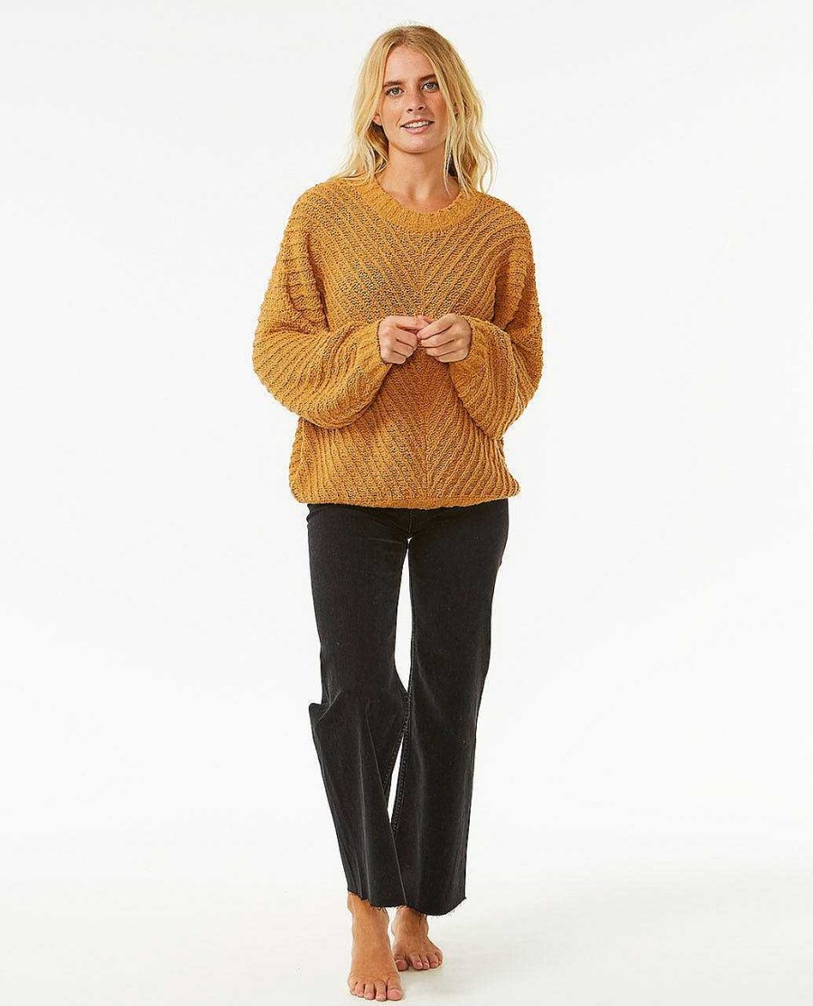 Women Rip Curl Sweaters | Classic Surf Knit Crew