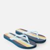 Women Rip Curl Sandals | Surf Revival Bloom Open Toe Thongs Navy