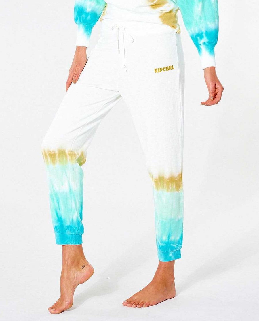 Women Rip Curl Pants | Sun Drenched Trackpant Turquoise