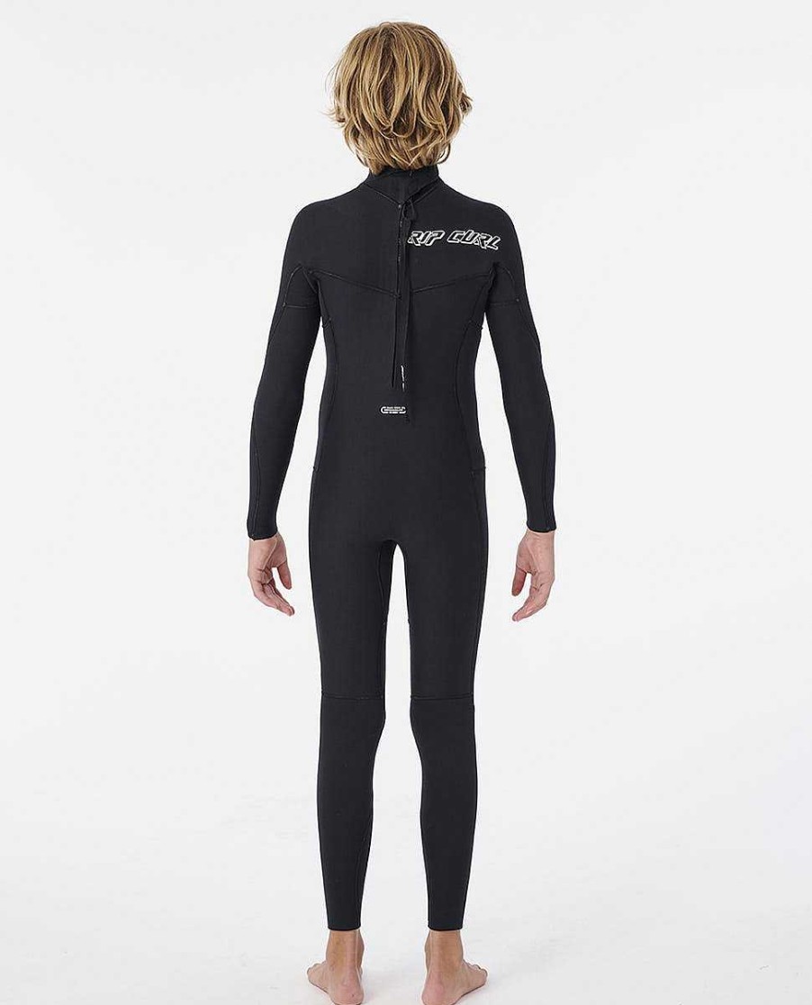 Kids Rip Curl Fullsuits | Junior Dawn Patrol Back Zip 4/3Mm Wetsuit Steamer