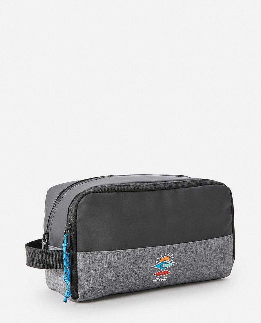 Men Rip Curl Luggage & Travel | Groom Icons Of Surf Toiletry Bag Grey