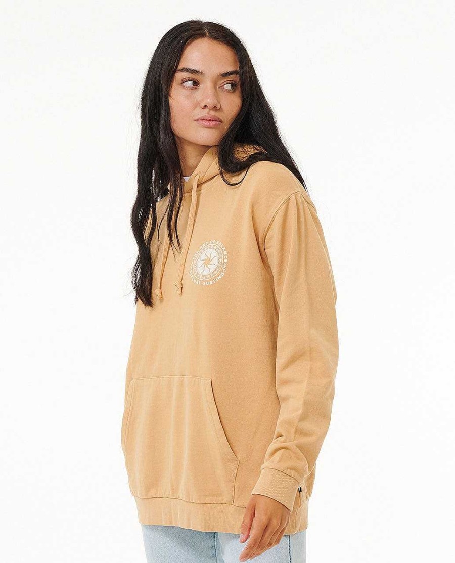 Women Rip Curl Hoodies & Fleece | Balance Relaxed Hood Tan