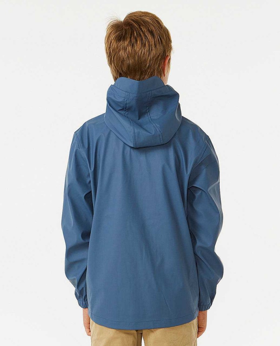 Boys Rip Curl Jackets | Anti-Series Rain Jacket - Kids (8-16 Years) Vintage Navy