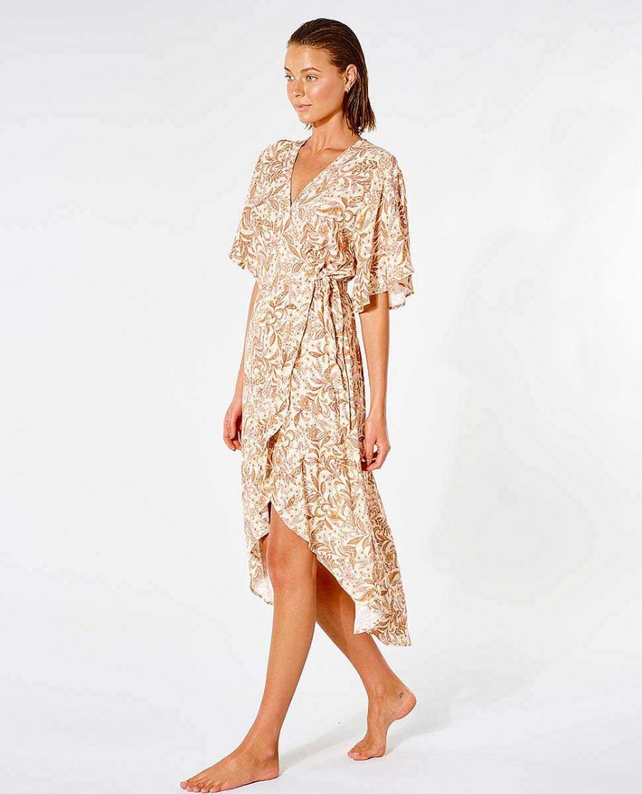 Women Rip Curl Dresses & Rompers | Lunar Tides Wrap Dress Nude