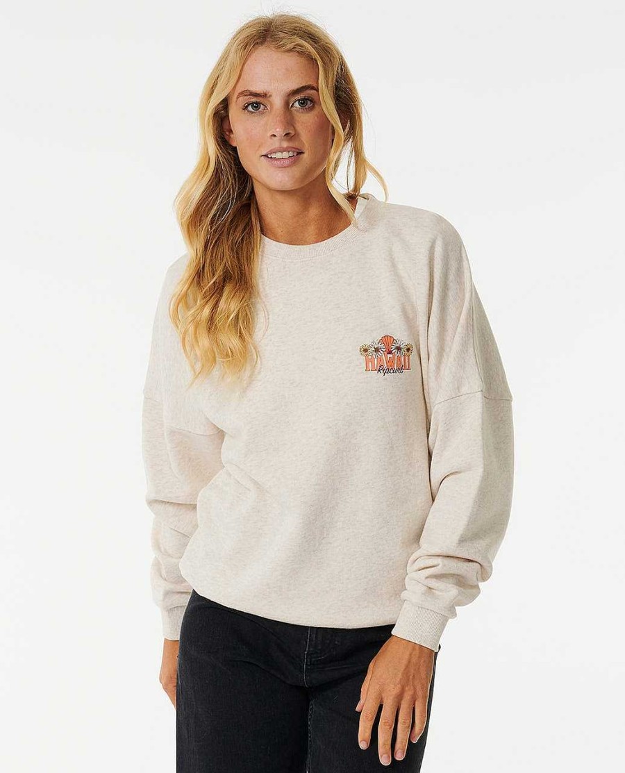 Women Rip Curl Hoodies & Fleece | Mystic Drop Shoulder Crew