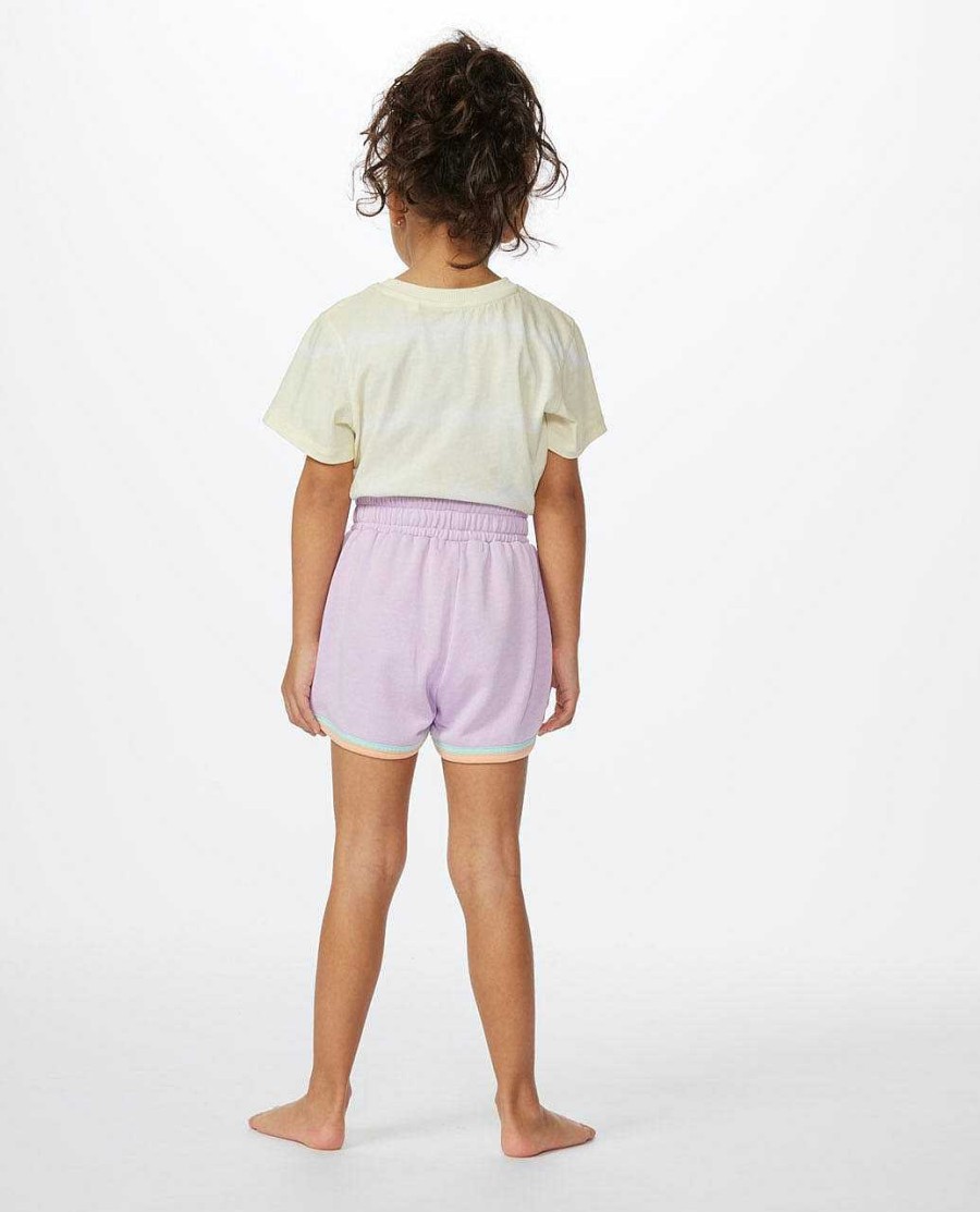 Girls Rip Curl Shorts | Surf Revival Fleece Short - Girls (1-8 Years) Orchid Mist