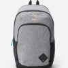 Men Rip Curl Backpacks & Bags | Ozone 30L Icons Of Surf Backpack Grey Marle