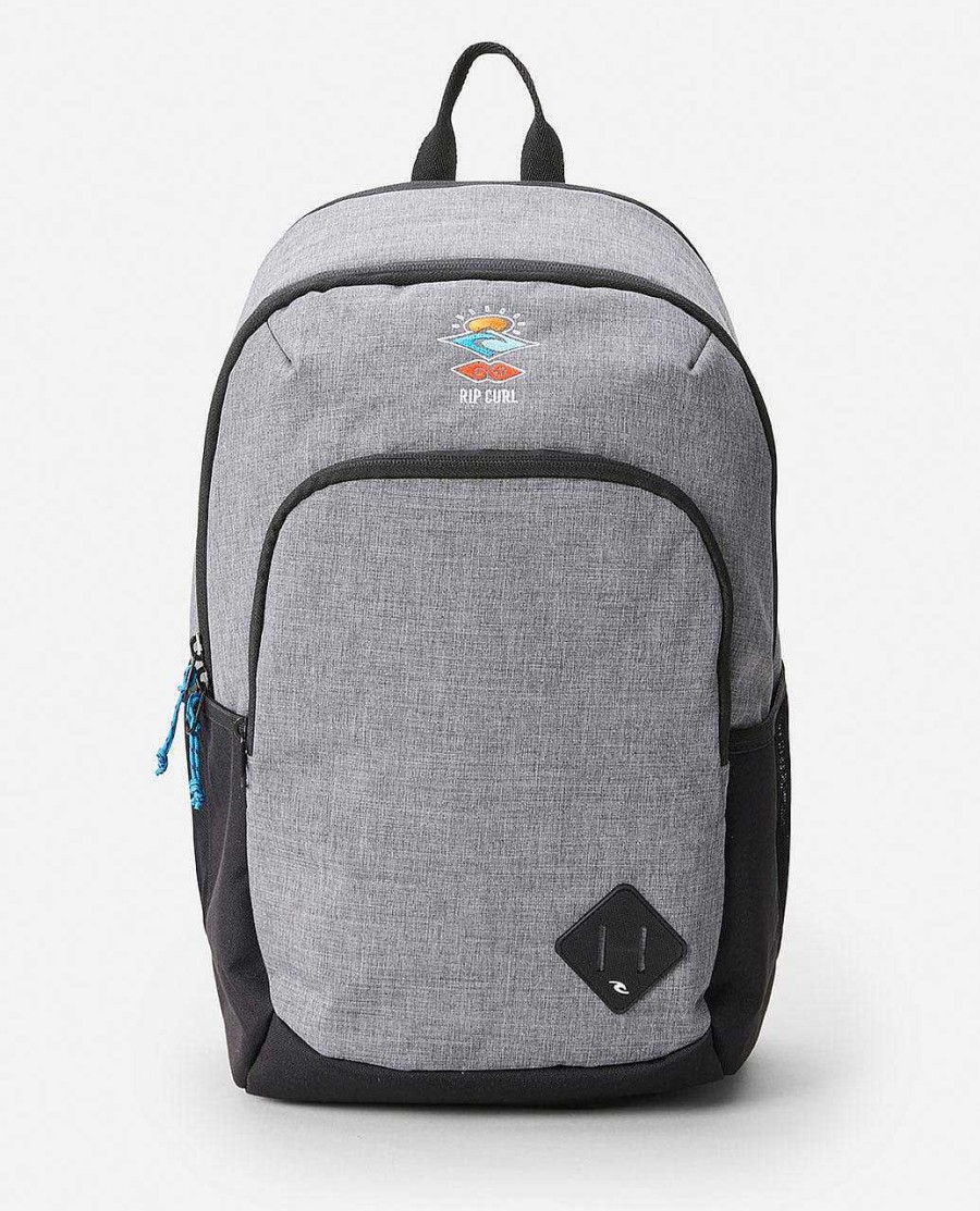 Men Rip Curl Backpacks & Bags | Ozone 30L Icons Of Surf Backpack Grey Marle