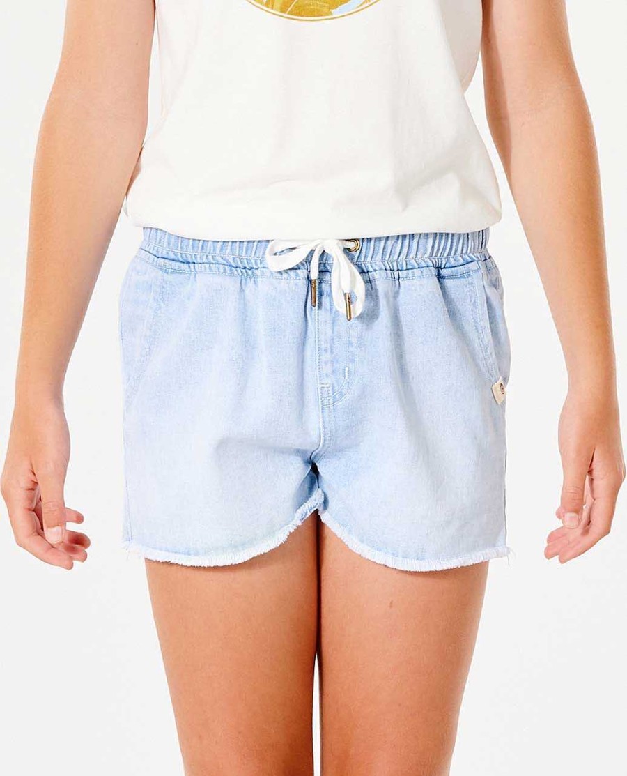 Girls Rip Curl Shorts | Tara Short - Girls (8 - 14 Years) Blue Ice