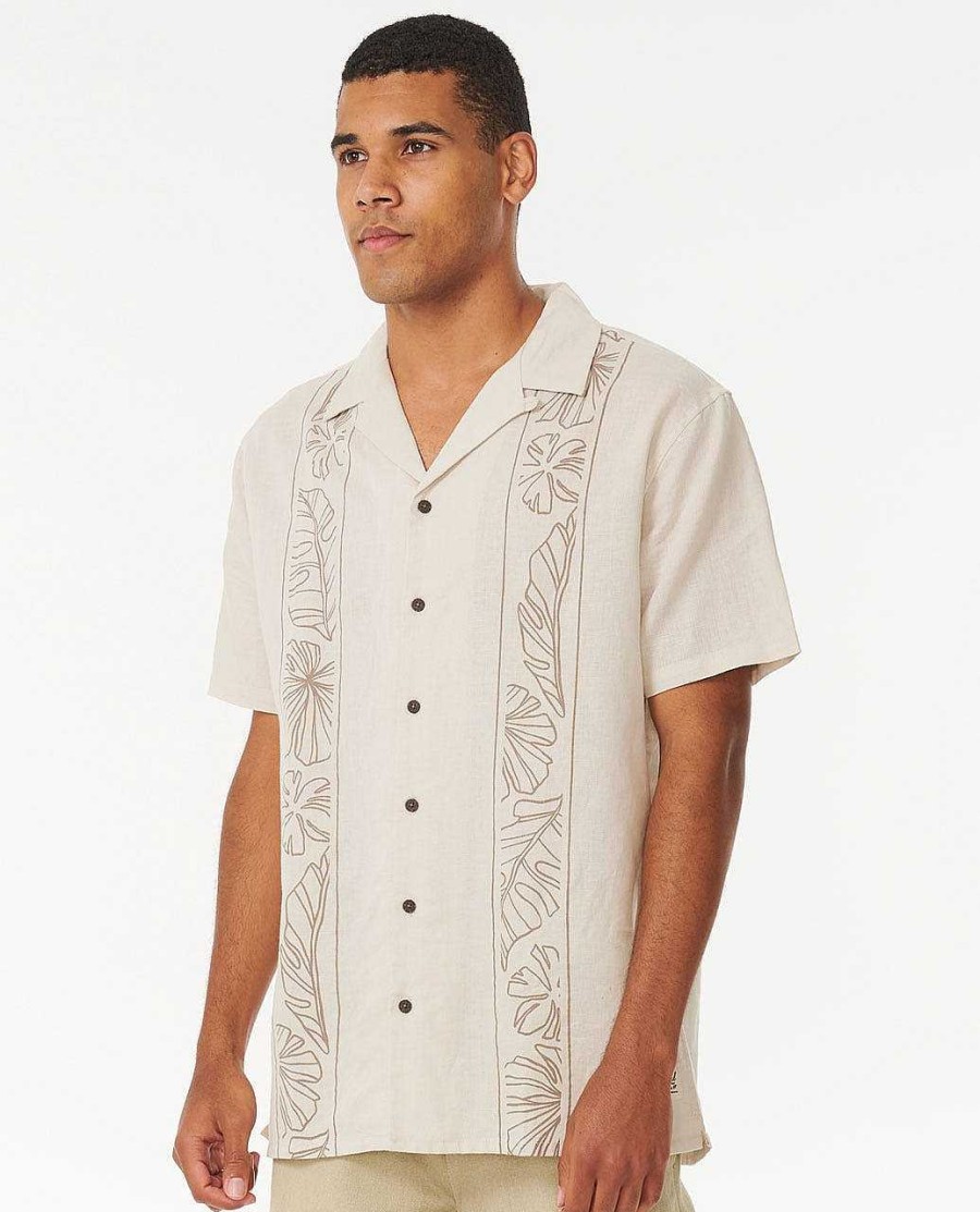 Men Rip Curl Shirts & Flannels | Mod Tropics Vert Short Sleeve Shirt