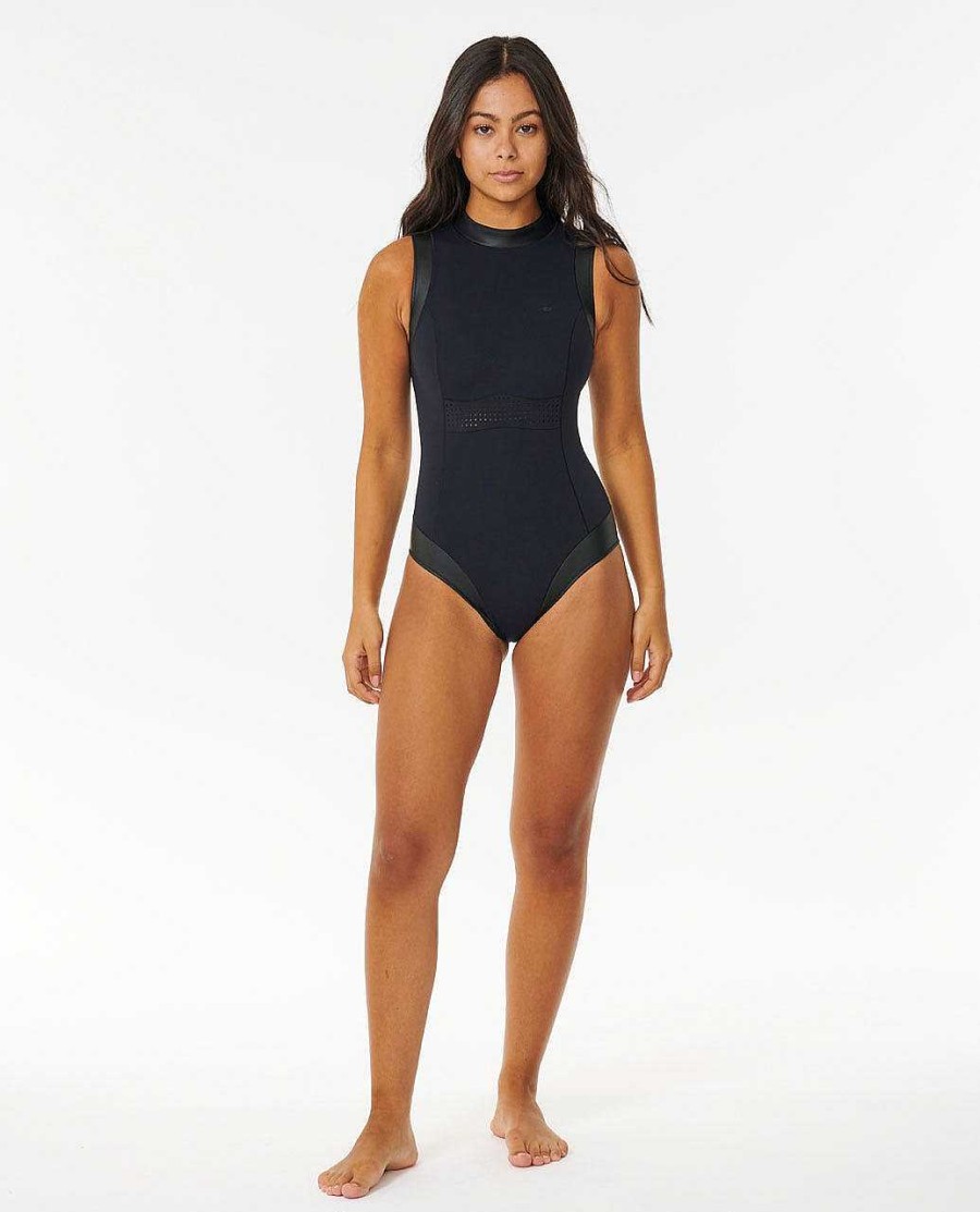 Women Rip Curl Surf Suits | Mirage Ultimate Good Coverage One Piece Swimsuit Black