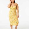 Women Rip Curl Dresses & Rompers | Summer Rain Midi Dress Straw