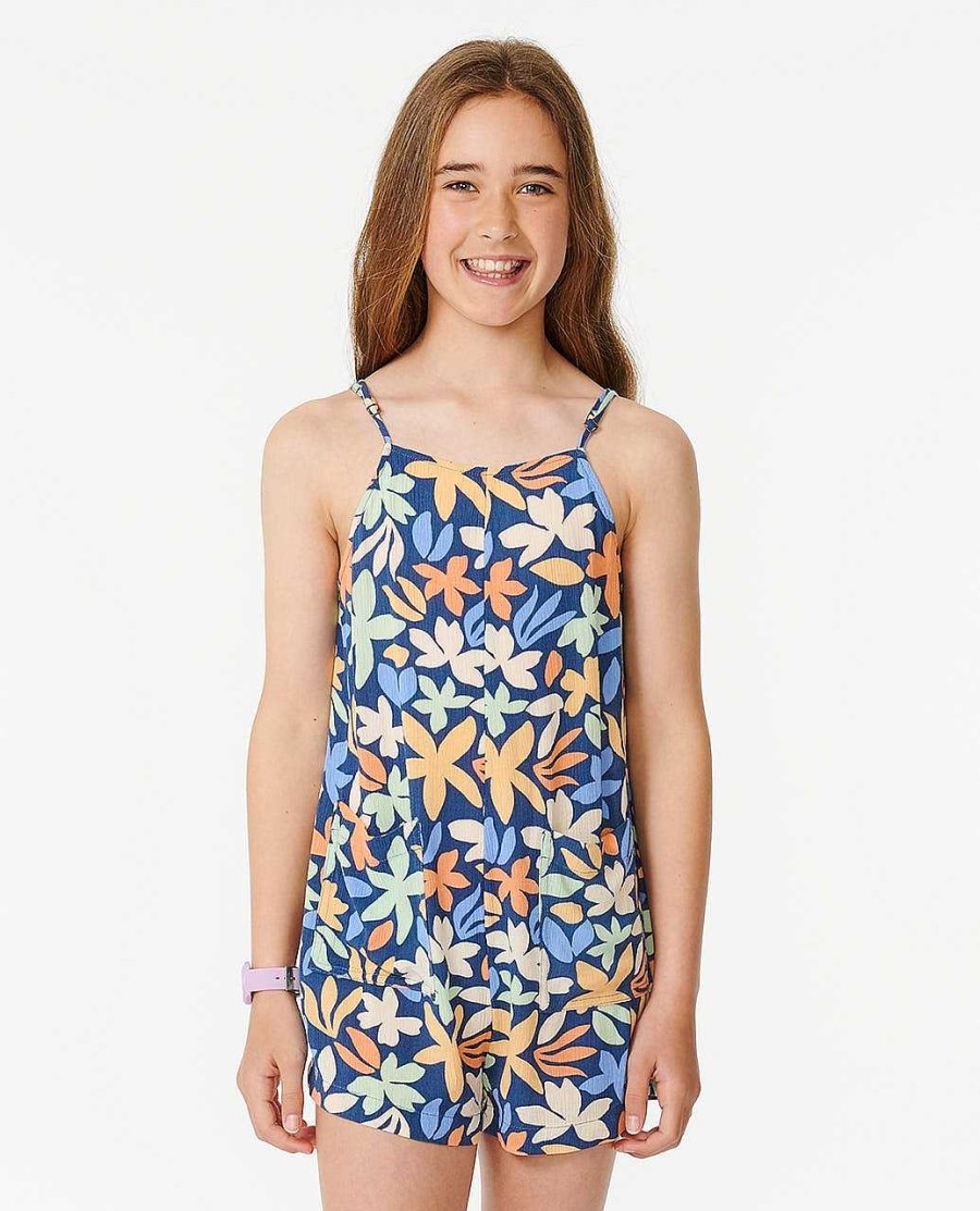 Girls Rip Curl Dresses & Rompers | Holiday Tropics Romper - Girls (8-14 Years) Multico