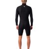 Men Rip Curl Springsuits | Dawn Patrol Long Sleeve Back Zip Springsuit Black