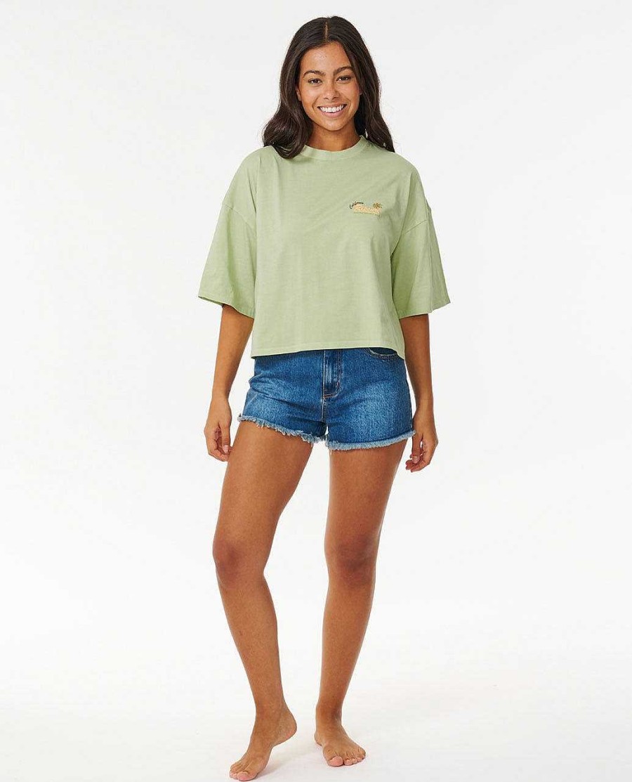 Women Rip Curl Tees & Tanks | La Quinta Heritage Crop Tee