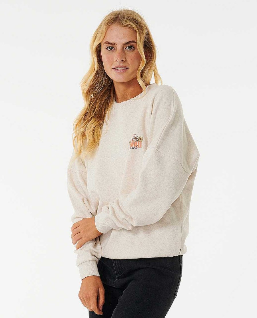 Women Rip Curl Hoodies & Fleece | Mystic Drop Shoulder Crew