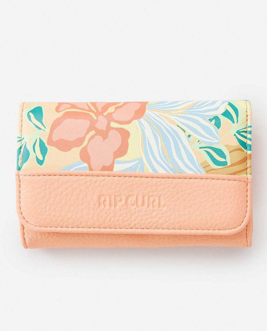 Women Rip Curl Purses & Wallets | Mixed Floral Mid Sized Wallet