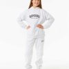 Girls Rip Curl Hoodies & Jumpers | Varsity Hoody - Girl'S (8-14 Years) Grey Marle/Plum