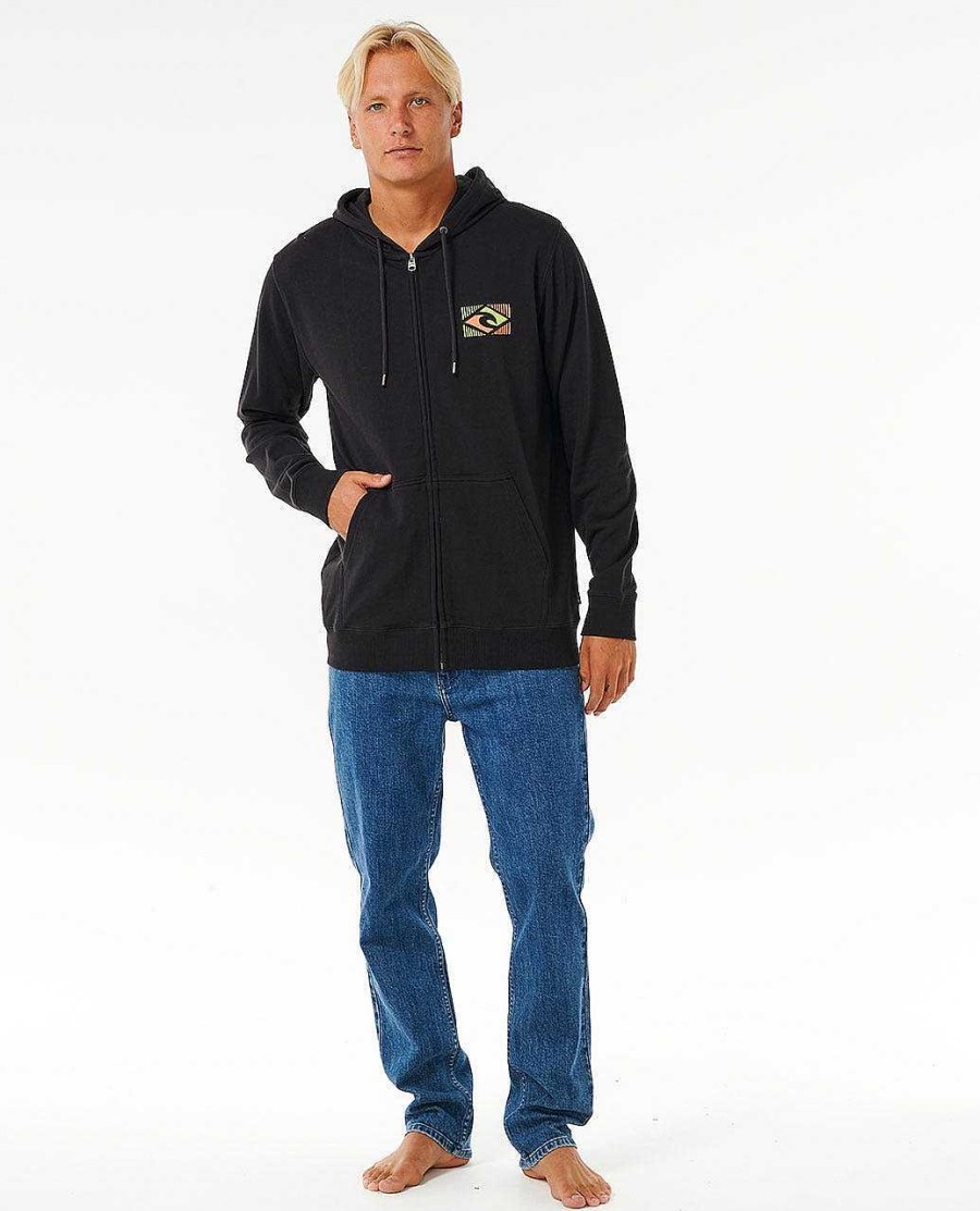 Men Rip Curl Hoodies & Fleece | Tradition Zip Through Hood