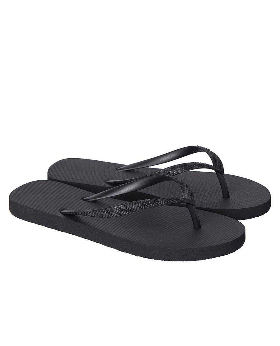 Women Rip Curl Sandals | Bondi Bloom Thongs Black