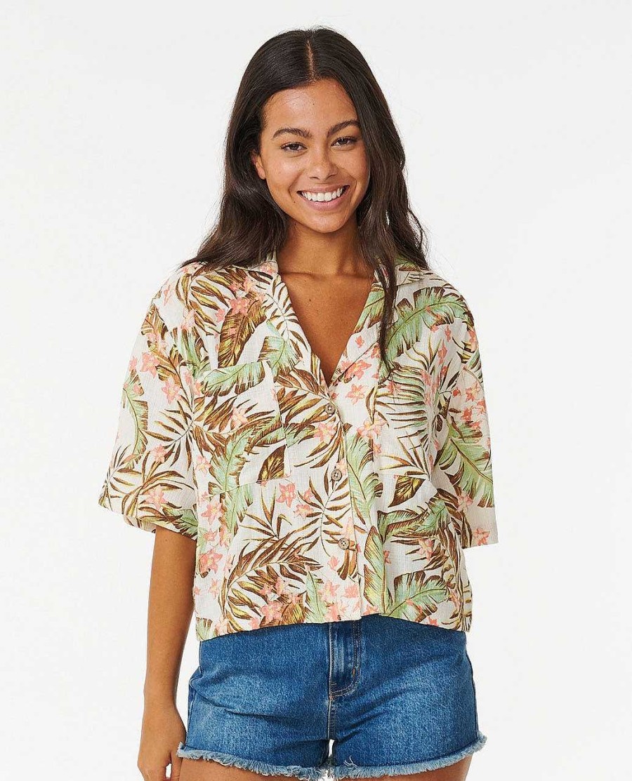 Women Rip Curl Shirts & Tops | La Quinta Shirt Off White