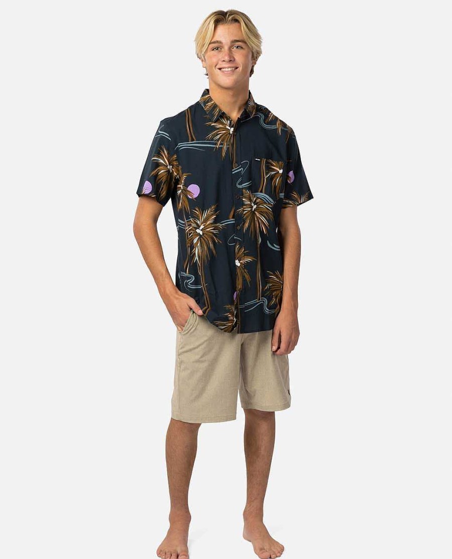 Men Rip Curl Shirts & Flannels | Brushed Palm Floral Shirt