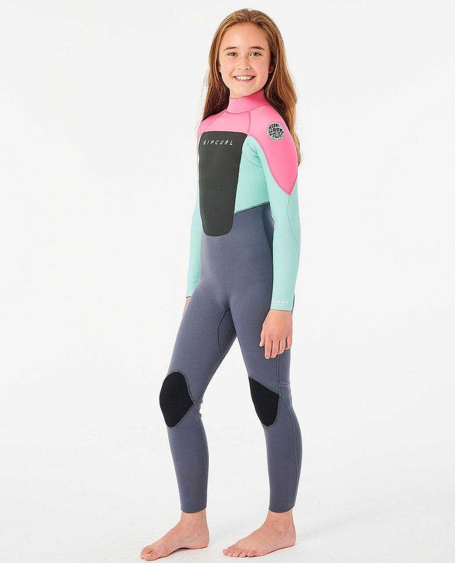 Kids Rip Curl Fullsuits | Groms Omega 4/3Mm Back Zip Wetsuit