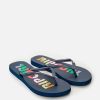 Women Rip Curl Sandals | Rainbow Surf Revival Open Toe Sandals Navy