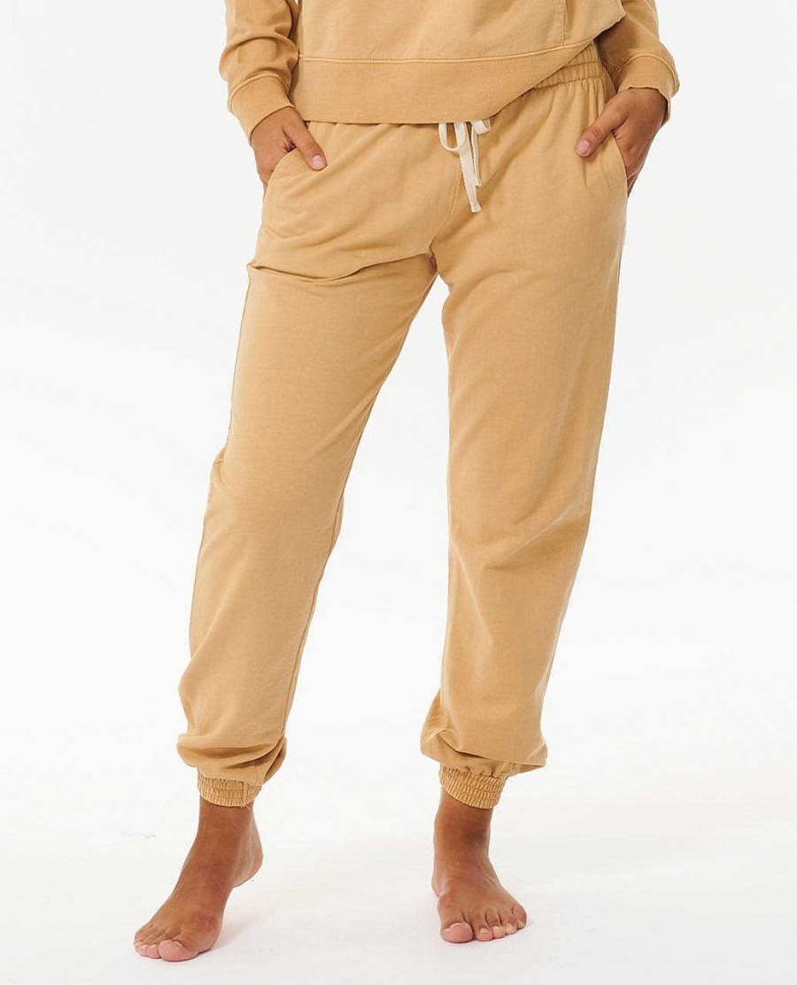 Women Rip Curl Pants | Classic Surf Track Pant Tan