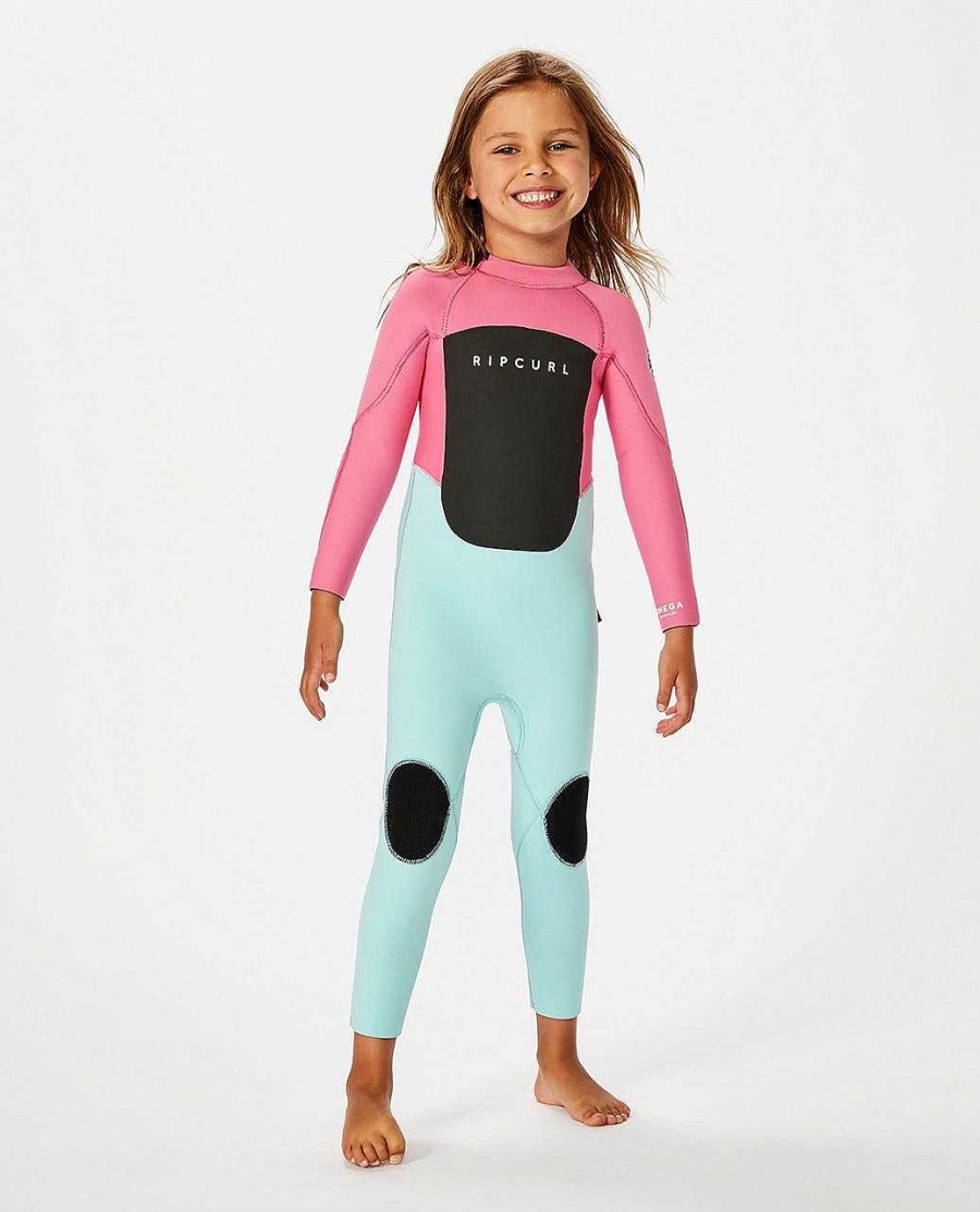 Kids Rip Curl Fullsuits | Groms Omega 3/2Mm Back Zip Wetsuit