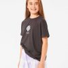 Girls Rip Curl Tops & Tees | Cosmic Search Tee - Girls (8-14 Years) Washed Black