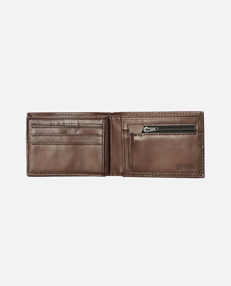 Men Rip Curl Wallets | Corpawatu Icon Pu Slim Wallet